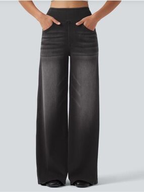 SOLD Halara Wide-Leg Phantom Denim Women's Pants
